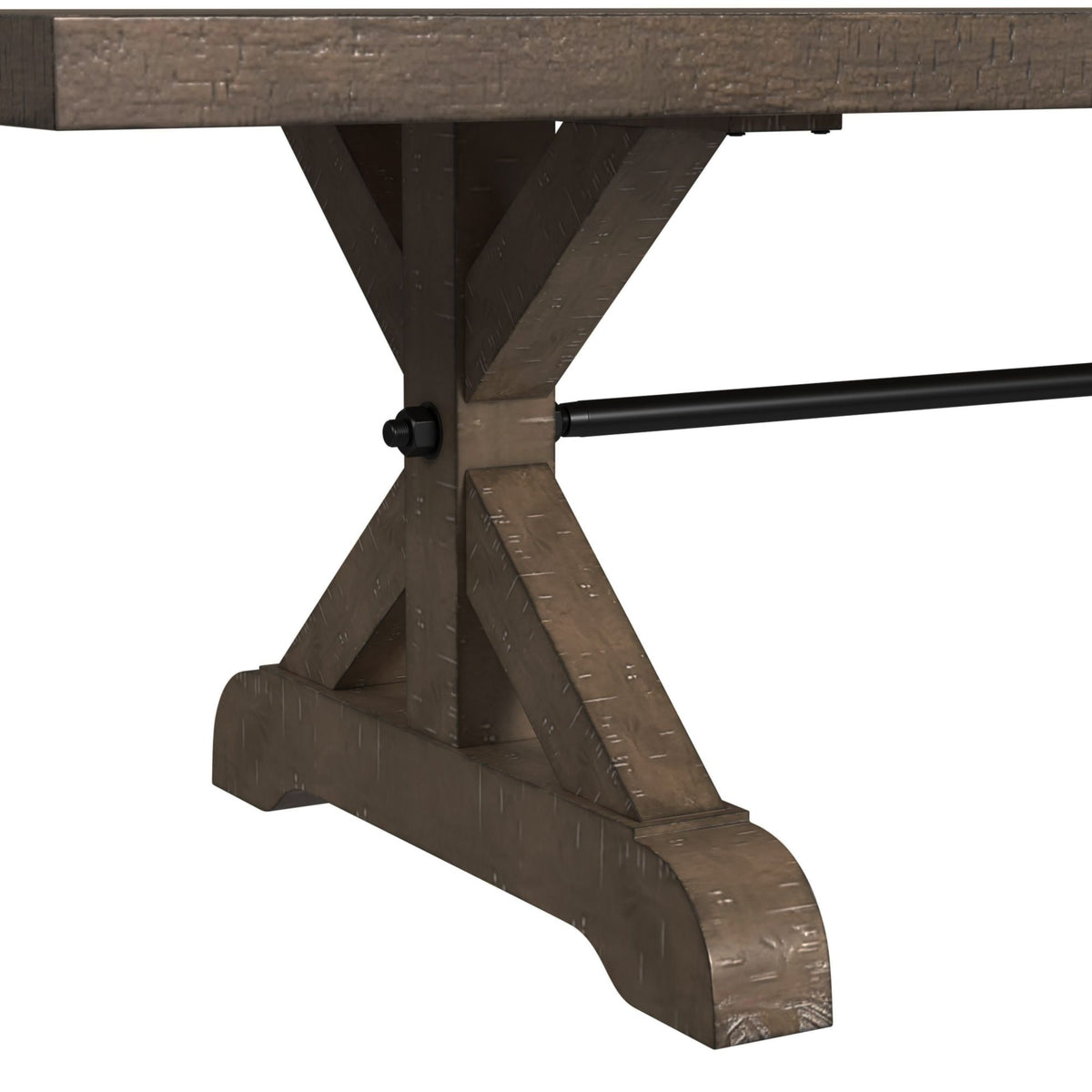Yellowstone Dining Table with 2x12" Leaves in Medium Brown - Jack’s Furniture and More (Laredo, TX)