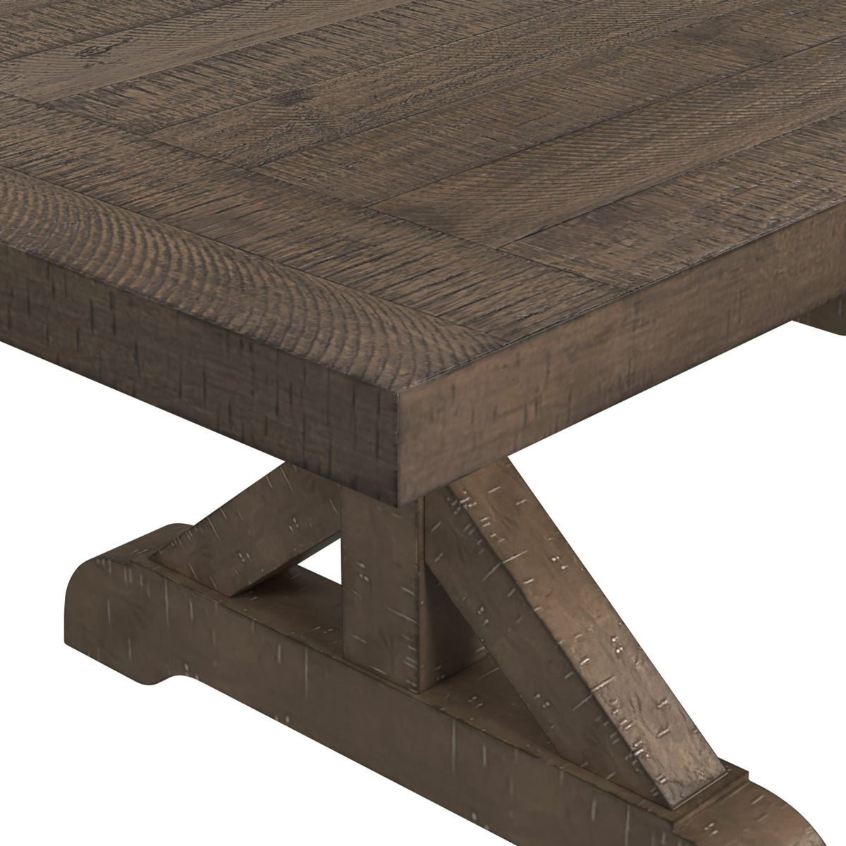Yellowstone Dining Table with 2x12" Leaves in Medium Brown - Jack’s Furniture and More (Laredo, TX)