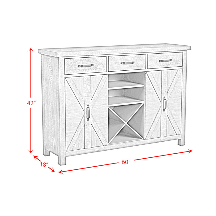 Yellowstone Server in Medium Brown - Jack’s Furniture and More (Laredo, TX)