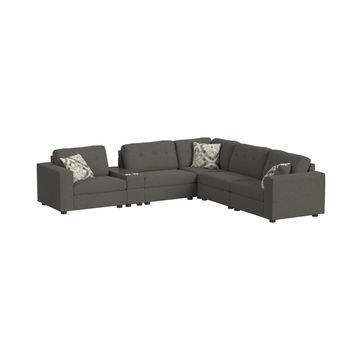 Options One Living Room Set in Palmer Plus Ash