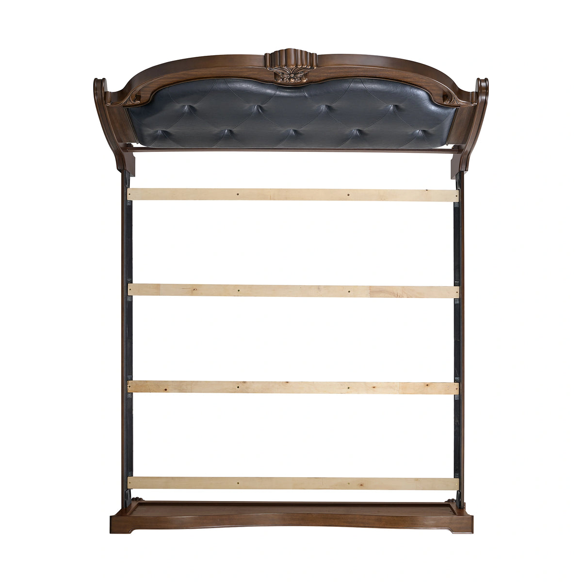 Cadenza UPH Bed with Black PU in Brown