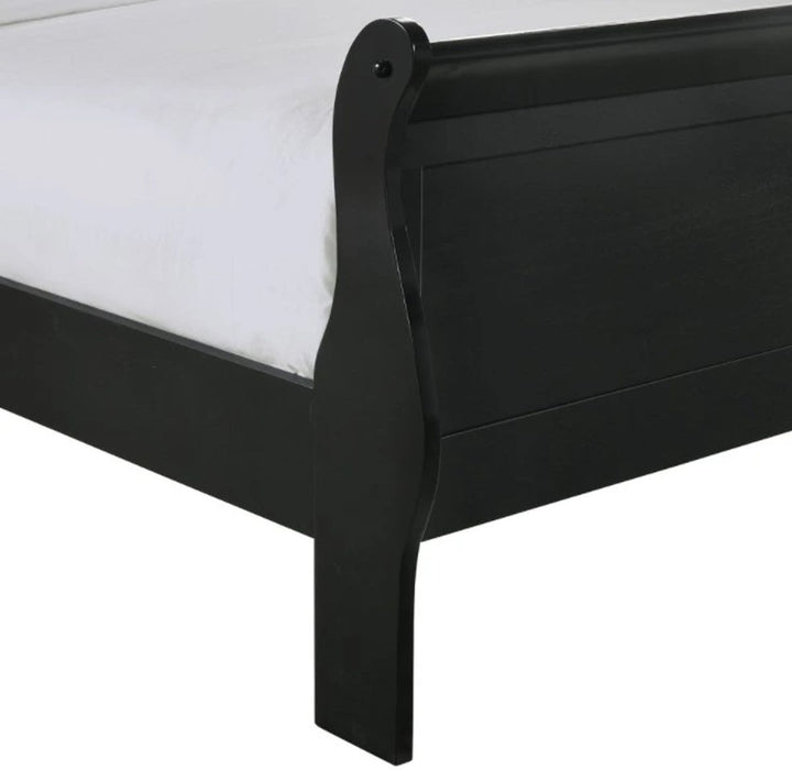 Louis Philippe Full Panel Bed in Black - Jack’s Furniture and More (Laredo, TX)