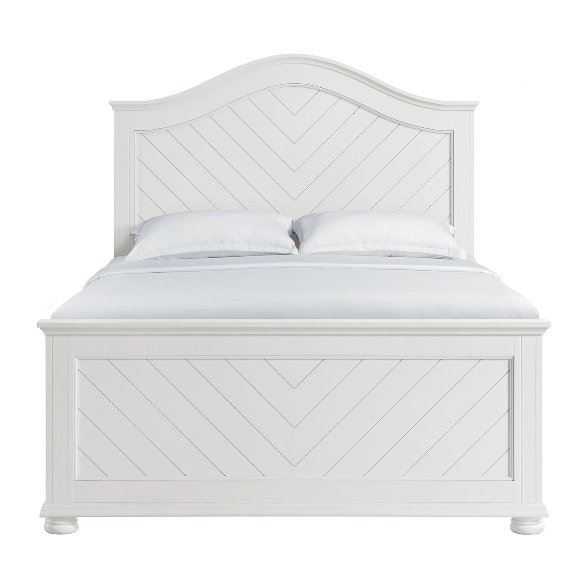 Kona Panel Bed in White