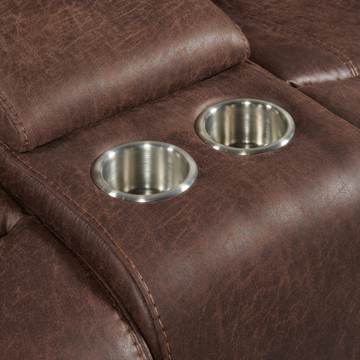 Atlantis 3PC Living Room Set in Heritage Brown-Sofa, Loveseat & Recliner
