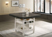 Crown Mark Furniture Conner Counter Height Table in White image