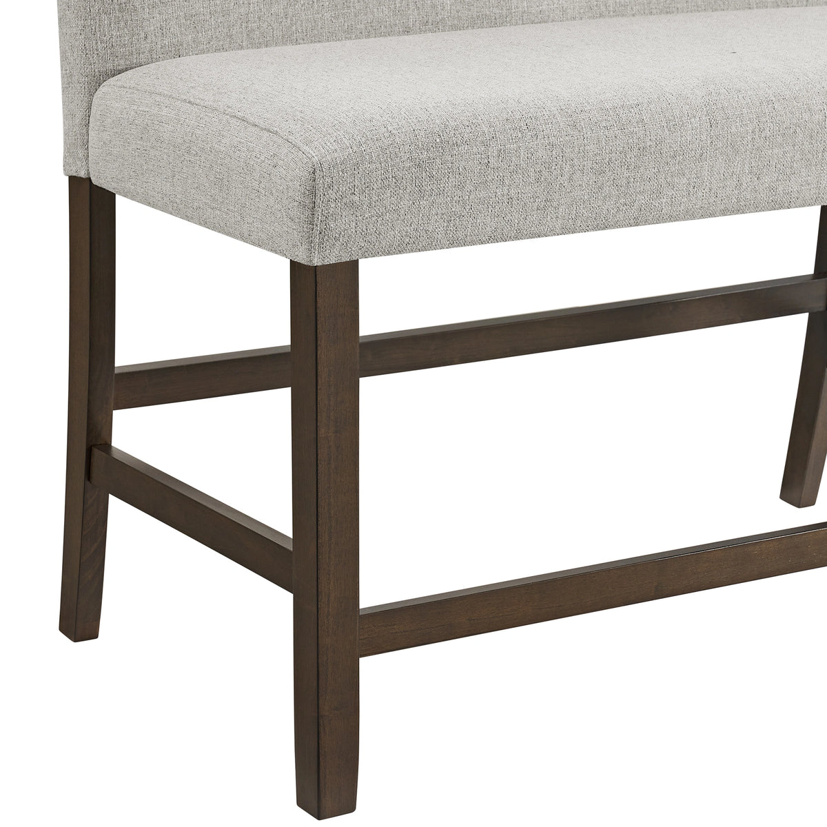 Seneca Counter Height Dining Set in Brown-Table and Four Chairs