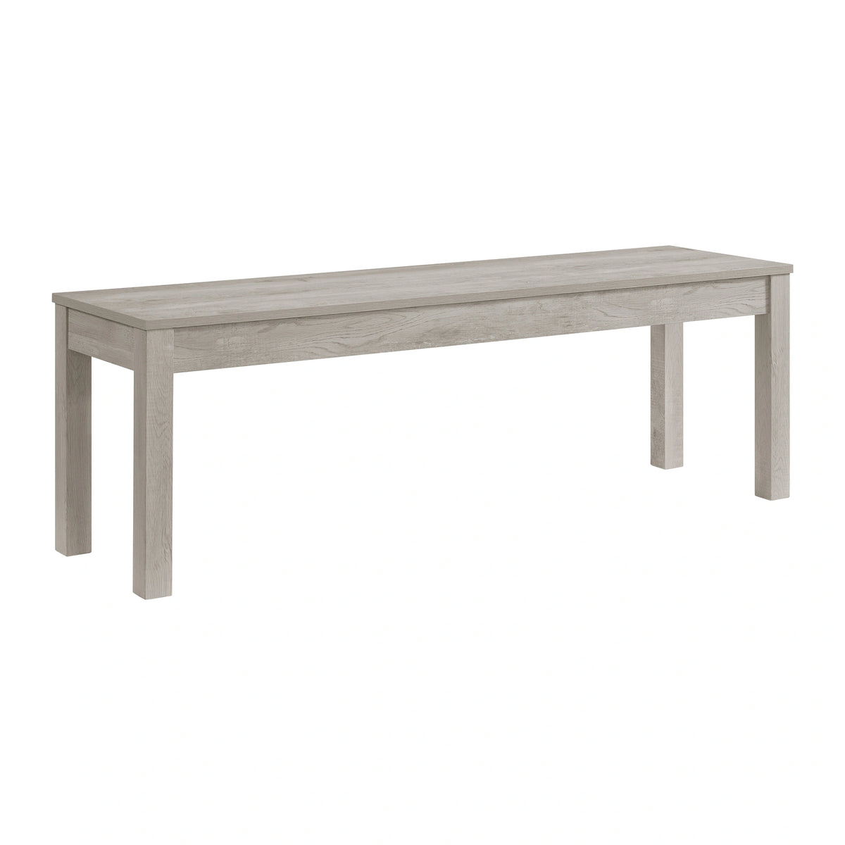 Eleanor Standard Height Dining Set in White-Rectangular Table and Four Chairs