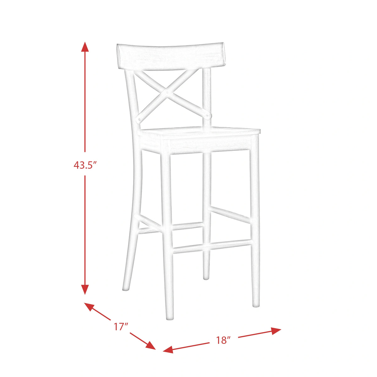 (D210-21C) Coronado- 30'' Barstool- Chocolate