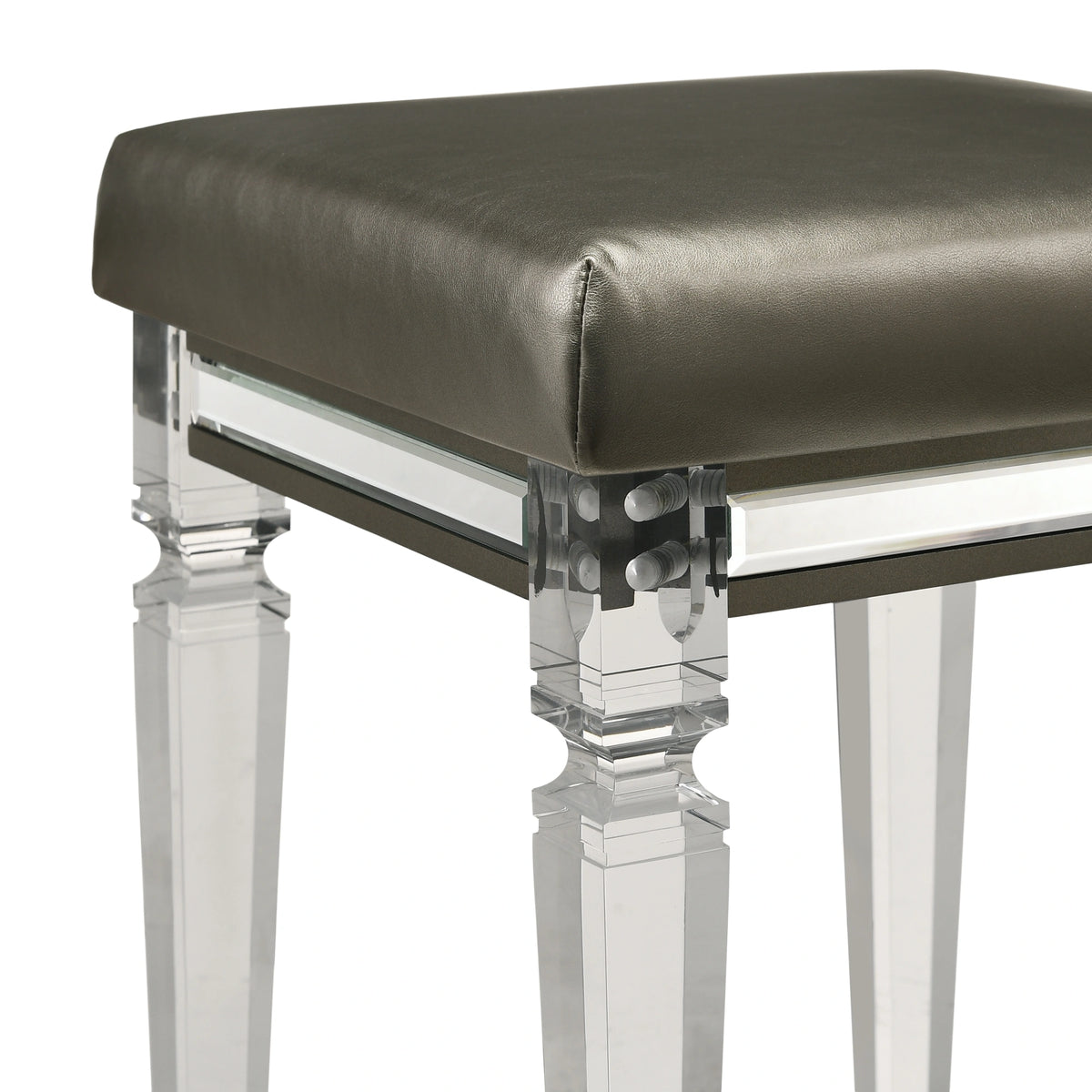 Twenty Nine Dressing Stool W/Acrylic Leg