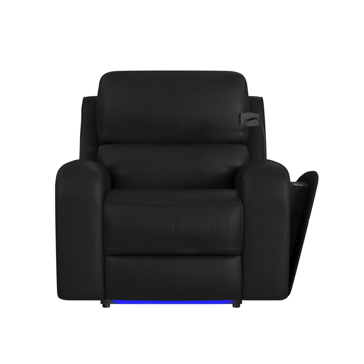 Euphora P3 Power Glider Recliner W/Heat & Massage, Music, Ipad holder W/wireless charger and USBC in Aline Black