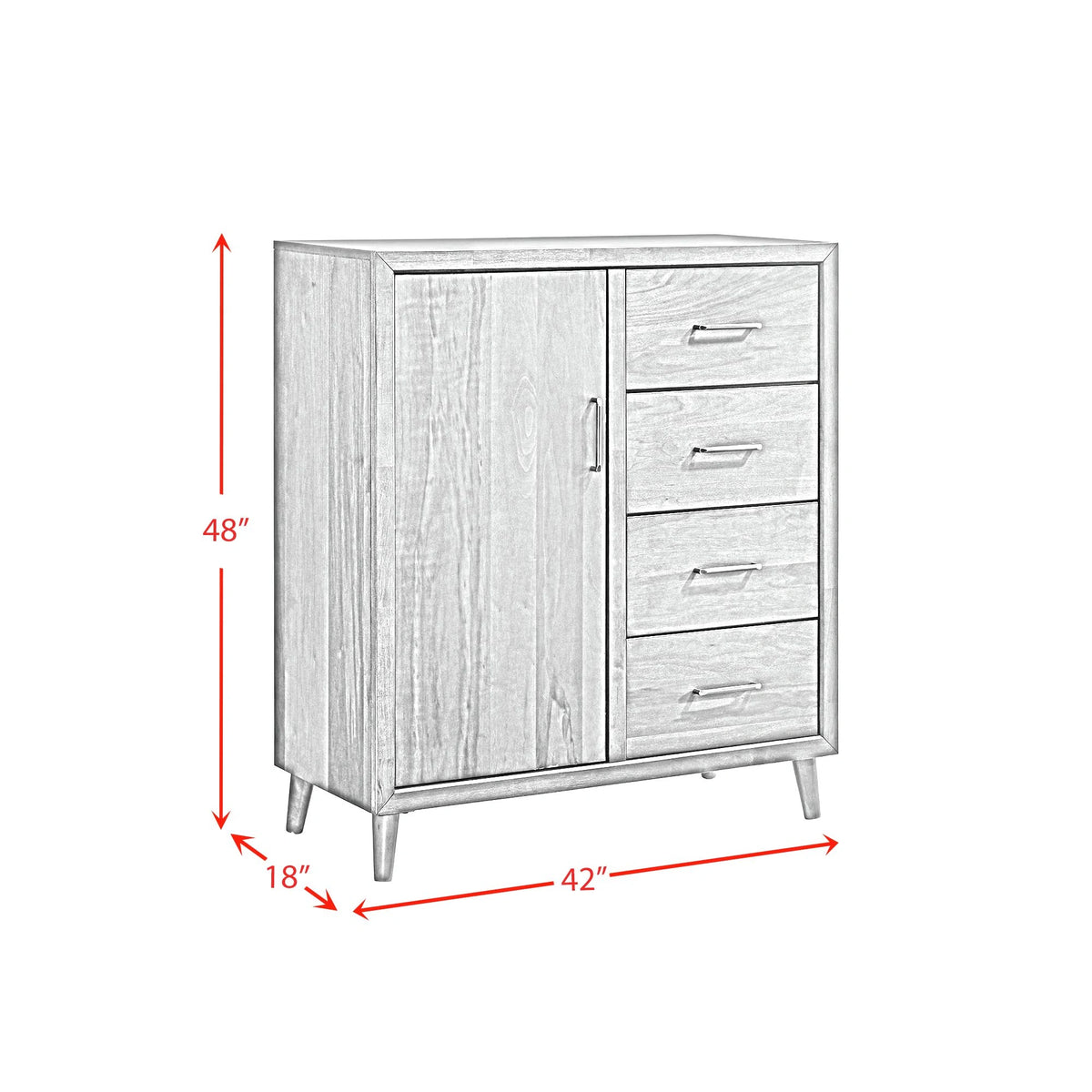 Malibu Panel Bedroom Set in Walnut