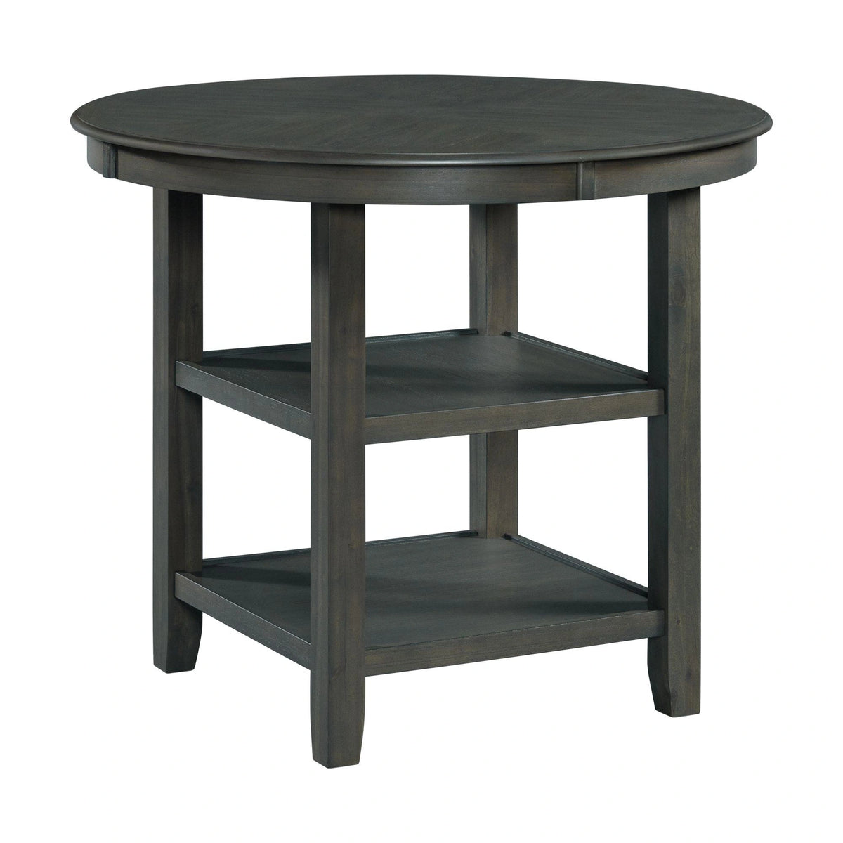 Amherst Counter Height Dining Set in Grey-Table & Four PU Chairs