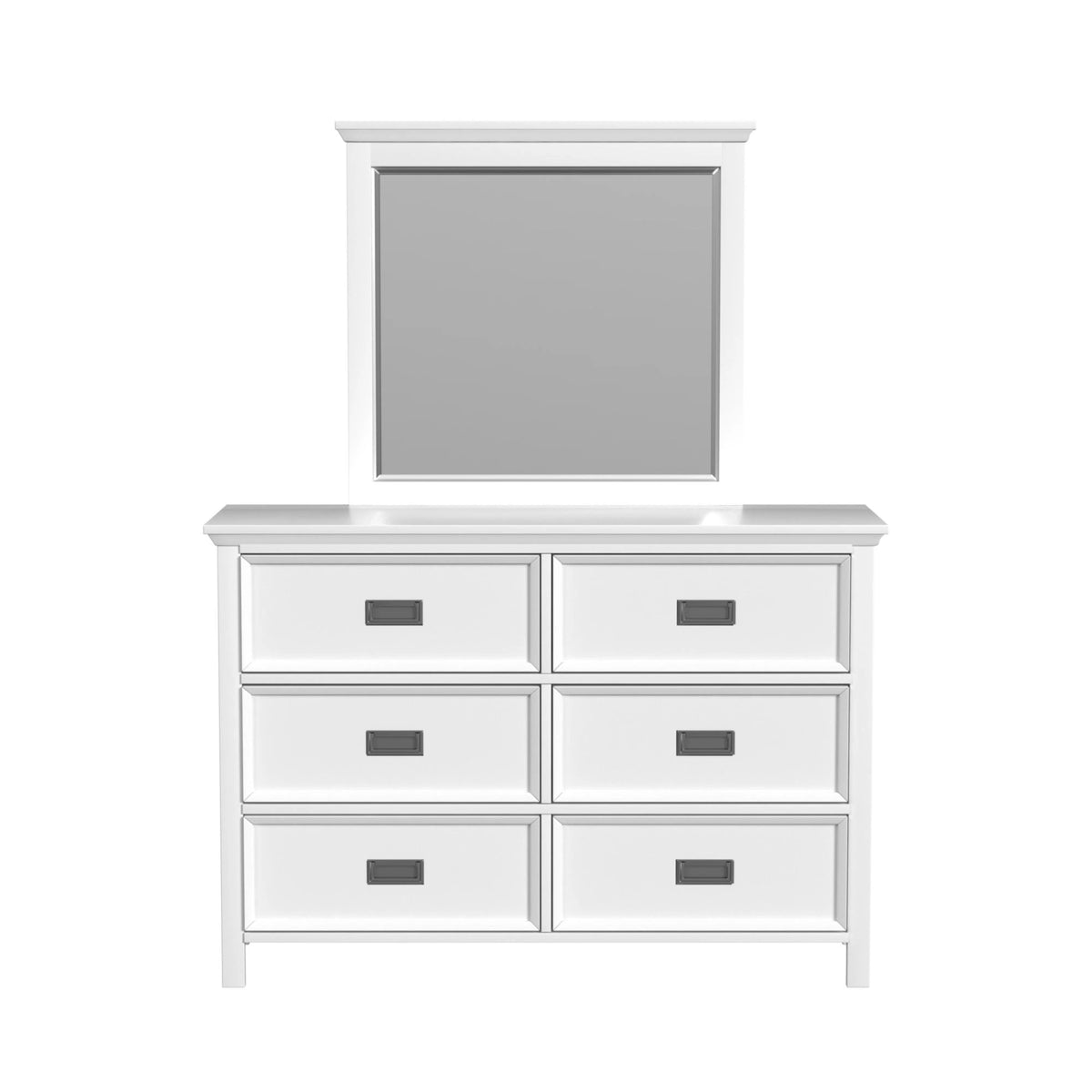 Hampton Kids Dresser and Mirror Set