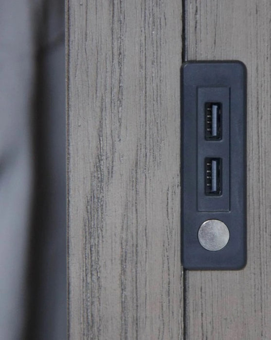 Kings Court Queen Panel Bed in Grey - Jack’s Furniture and More (Laredo, TX)