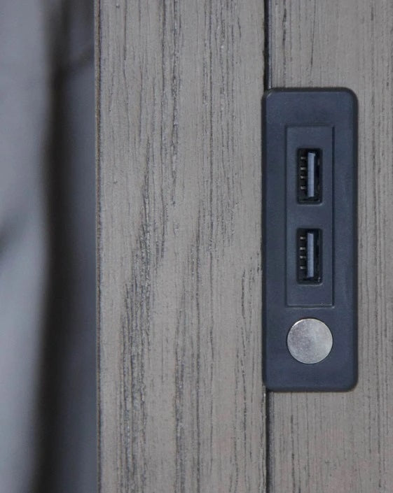 Kings Court Queen Panel Bed in Grey - Jack’s Furniture and More (Laredo, TX)