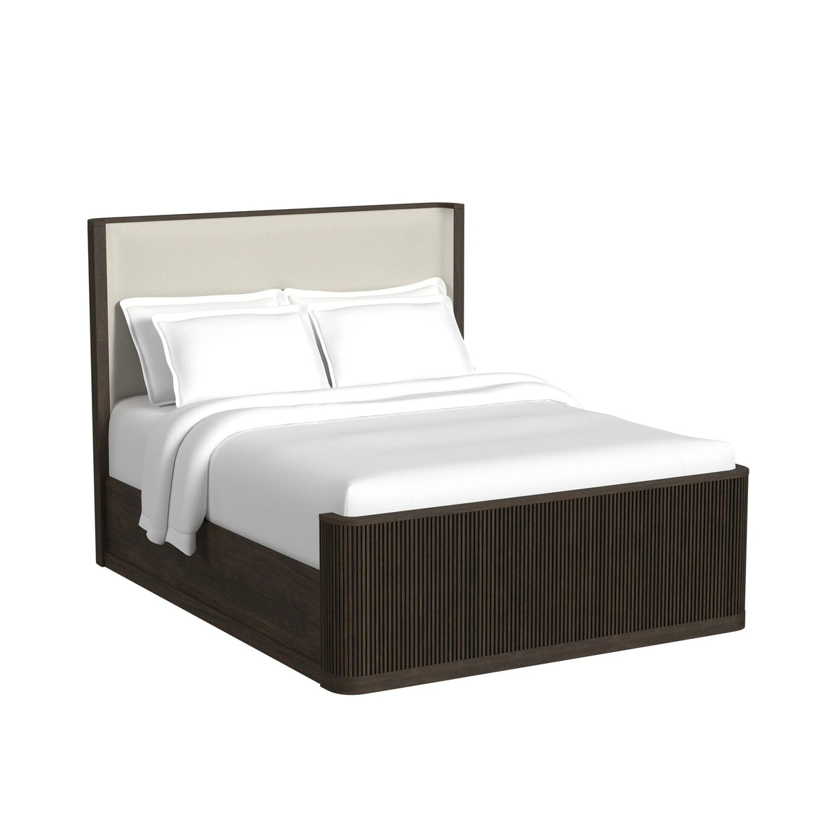 Sylvie UPH Bedroom Set with 2 Nightstands