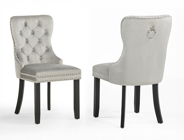 Arabella Accent Chair Black Velvet
