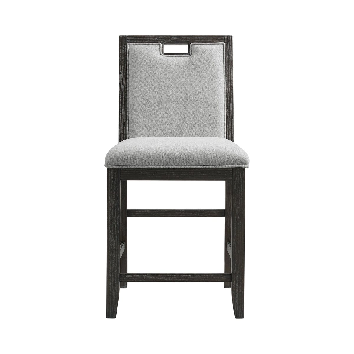 Elodie Counter Chair with Grey Fabric in Charcoal (2 Per Carton)