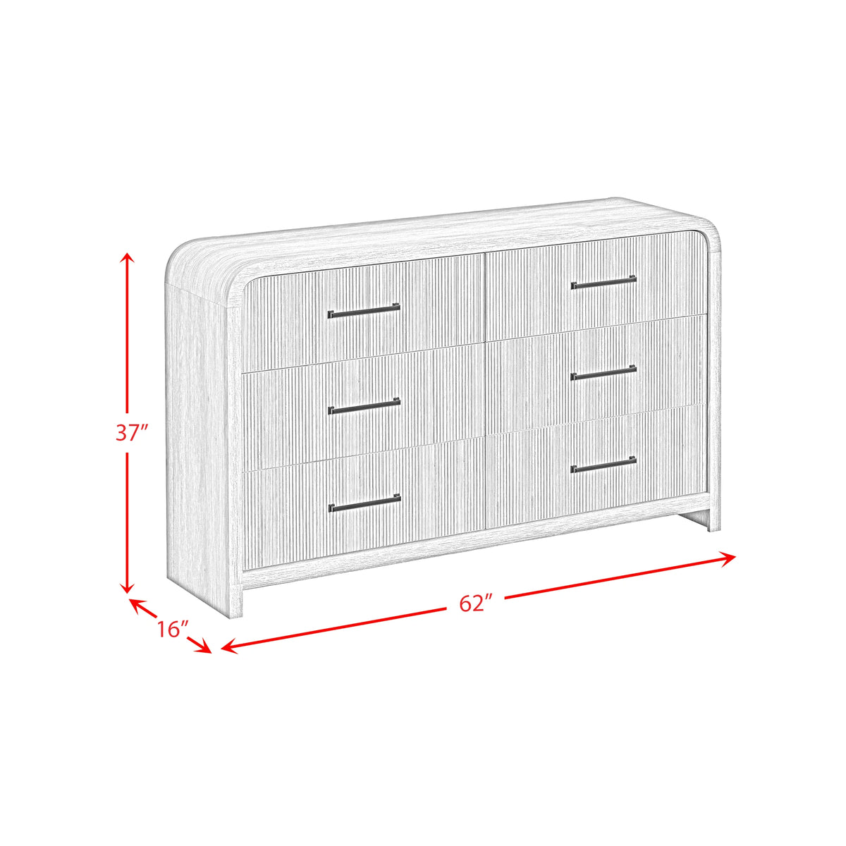 Ridgemont 6-Drawer Dresser