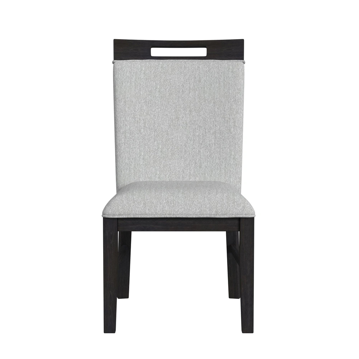 Transcend Side Chair with Light Grey Fabric in Charcoal (2 Per Carton)