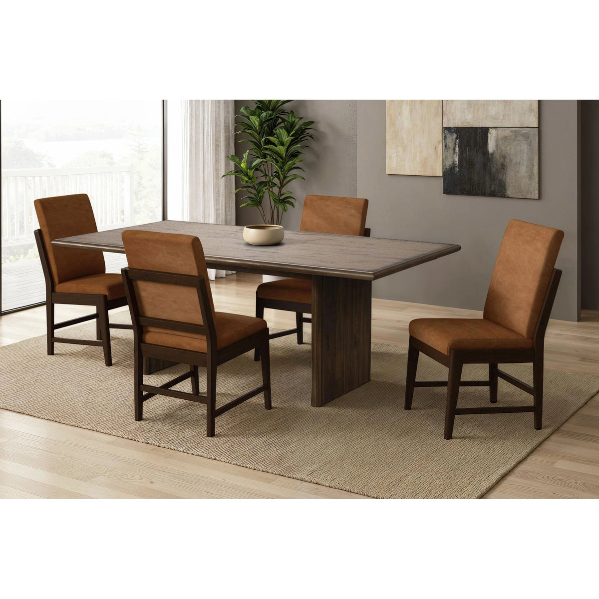 Brisbane Dining Set in Brown