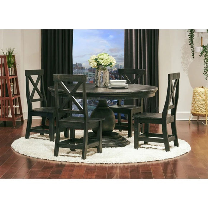 Britton Wooden Side Chair (Set of 2) in Charcoal - Jack’s Furniture and More (Laredo, TX)