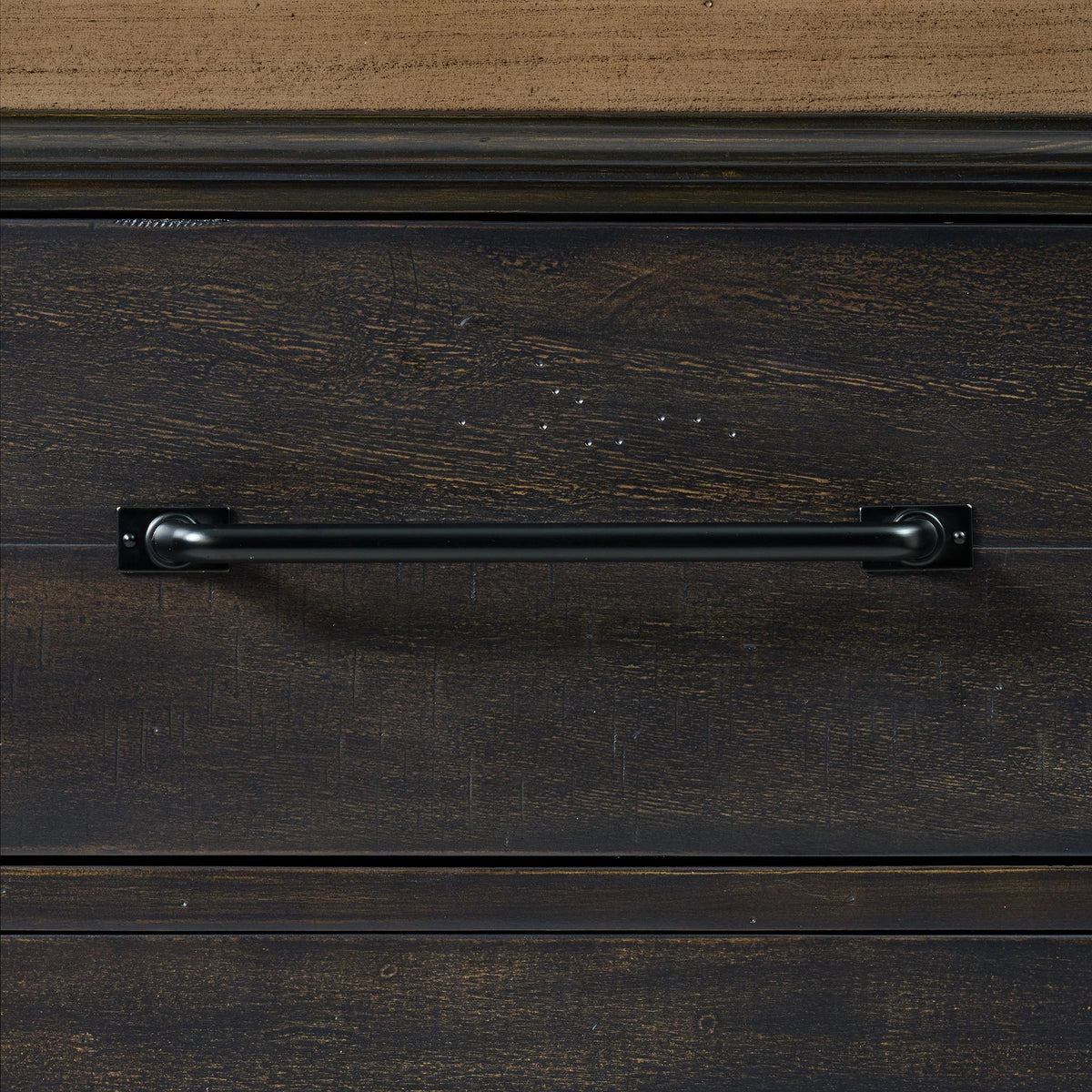 Montrose Server and Hutch with LED Light in Espresso and Brown