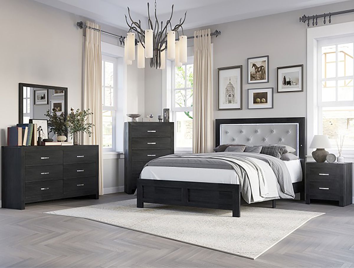 Jaylen 2 Drawer Nightstand in Black - Jack’s Furniture and More (Laredo, TX)