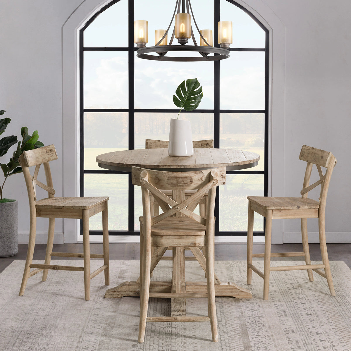 (D680-36) Callista- Counter Height Table- Beach/Natural