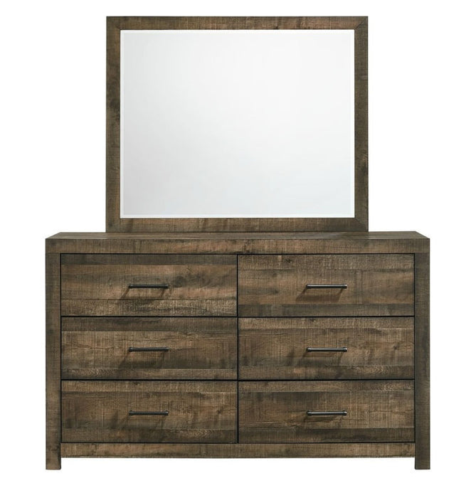 Bailey Mirror in Warm Walnut - Jack’s Furniture and More (Laredo, TX)