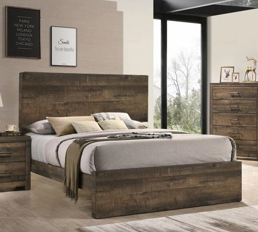 Elements International Bailey Full Panel Bed in Warm Walnut image