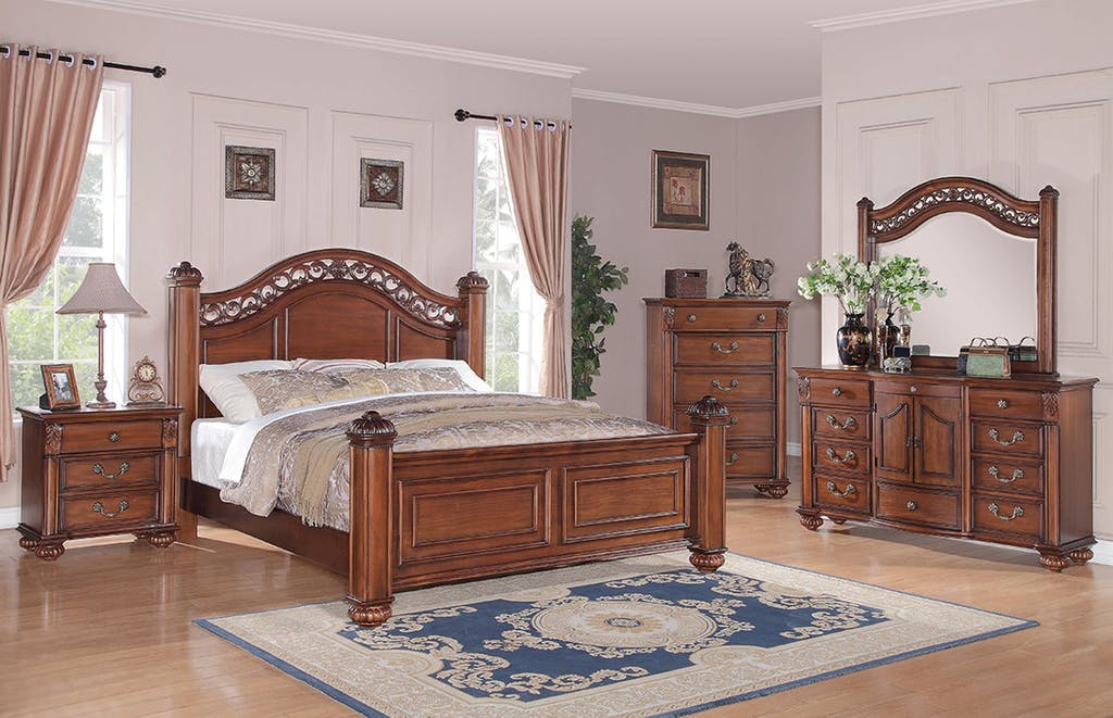 Barkley Square Queen Bed in Oak - Jack’s Furniture and More (Laredo, TX)