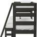 Cali Kids Twin over Full Bunk Bed with Ladder in Sleek Gray - Jack’s Furniture and More (Laredo, TX)