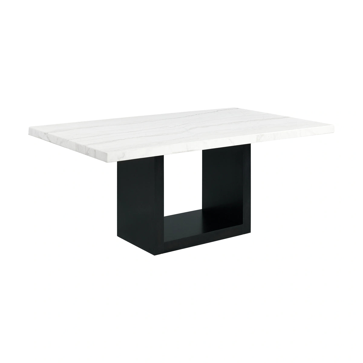 Valentino White 5PC Dining Set-Table & Four Chairs