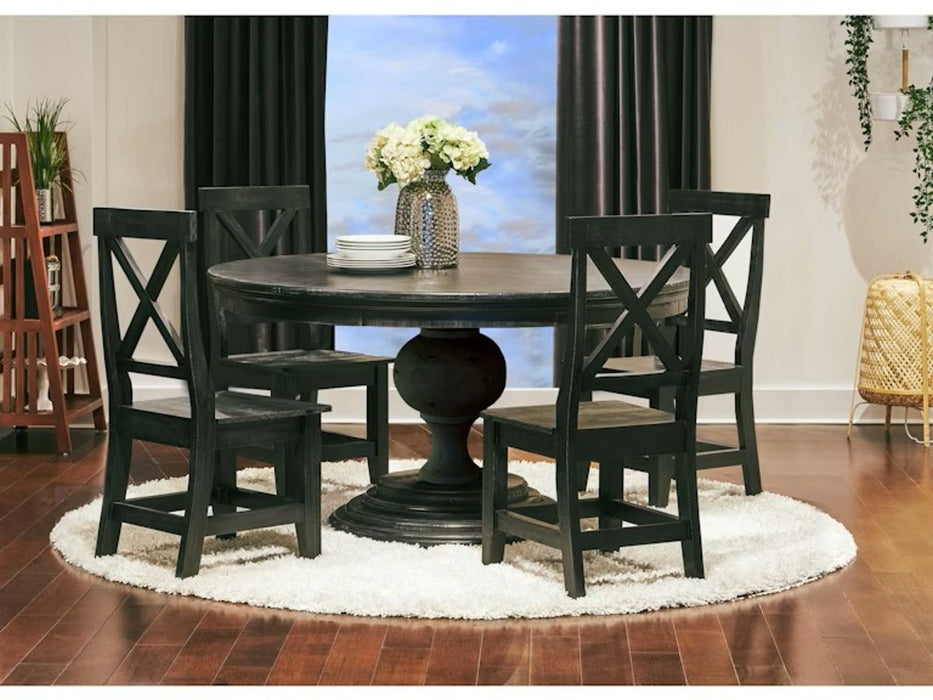 Britton Wooden Side Chair (Set of 2) in Charcoal - Jack’s Furniture and More (Laredo, TX)