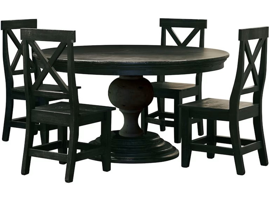 Britton Wooden Side Chair (Set of 2) in Charcoal - Jack’s Furniture and More (Laredo, TX)