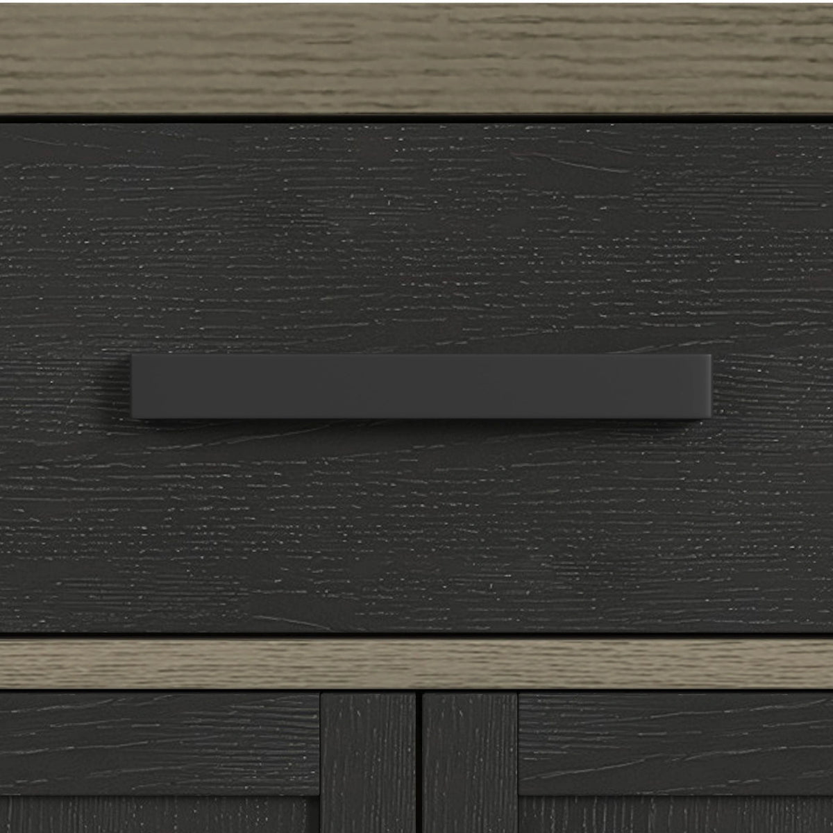 Jemma Buffet in Grey and Dark Espresso