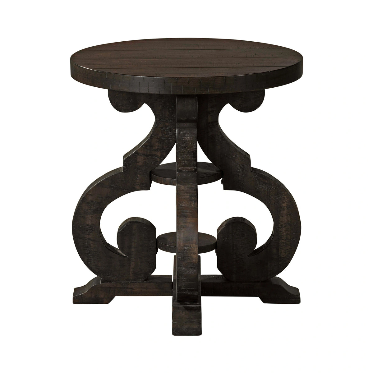 Stone Occasional Side Table With PU Base