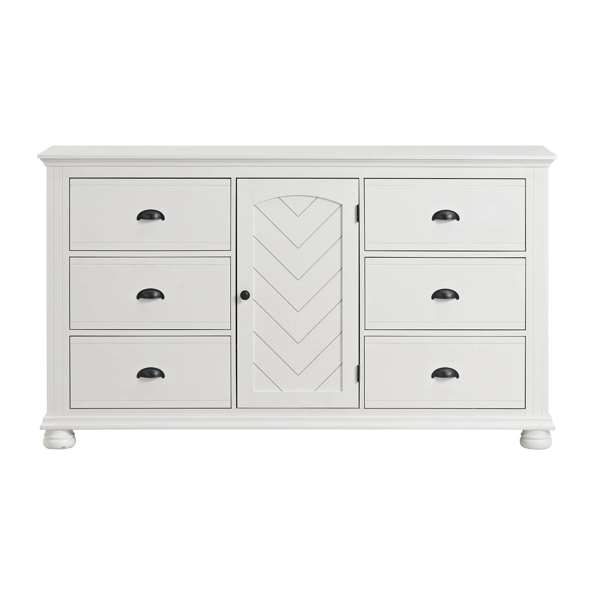 Kona 6-Drawer Dresser in White