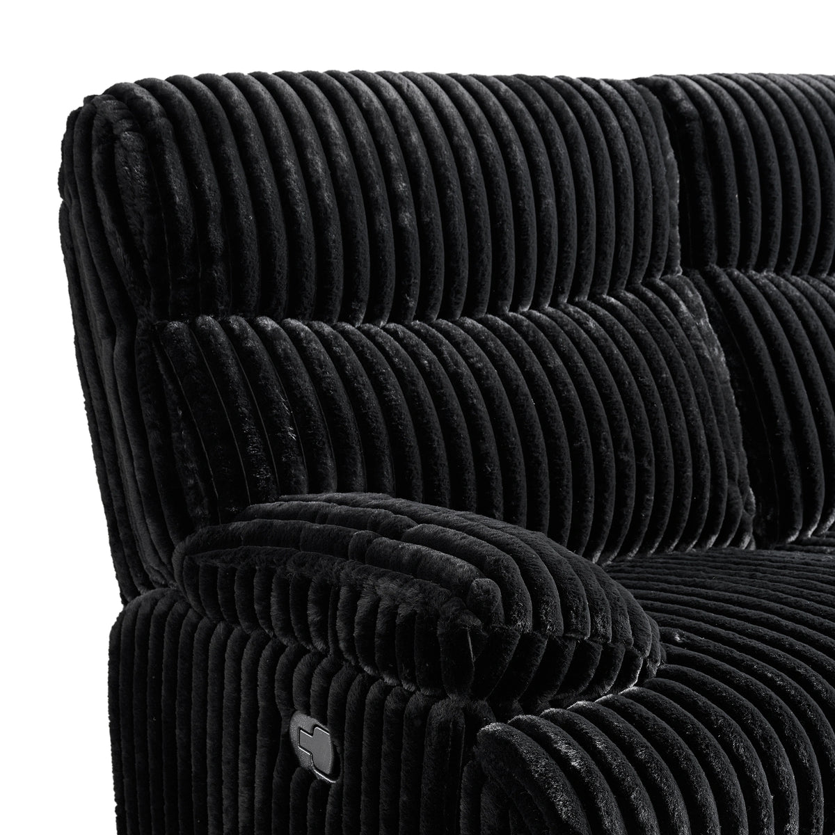 Admiral Living Room Set in Masis Black