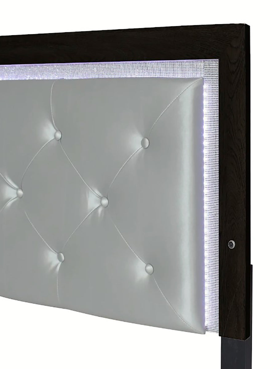 Jaylen King Upholstered Panel Bed in Black - Jack’s Furniture and More (Laredo, TX)