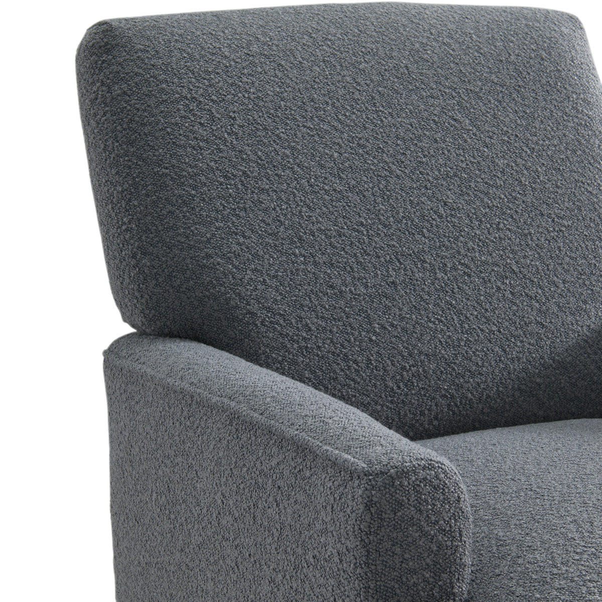 Kiwi Chair in 8077 Boucle Grey & Espresso