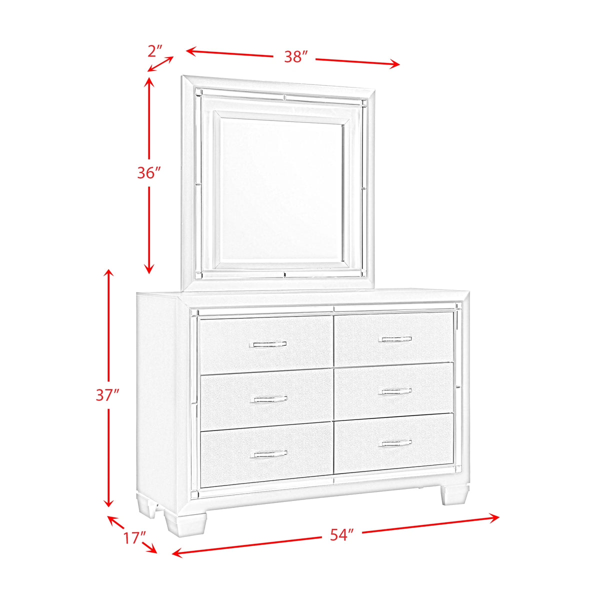 PLATINUM YOUTH PLATFORM BEDROOM SET