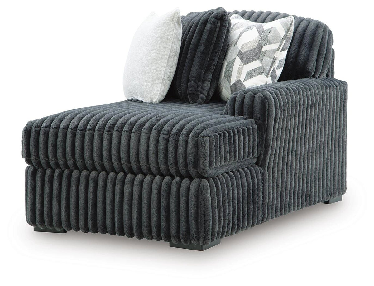 Midnight-Madness Sectional with Chaise