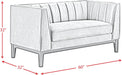 Calais Loveseat in Light Grey - Jack’s Furniture and More (Laredo, TX)