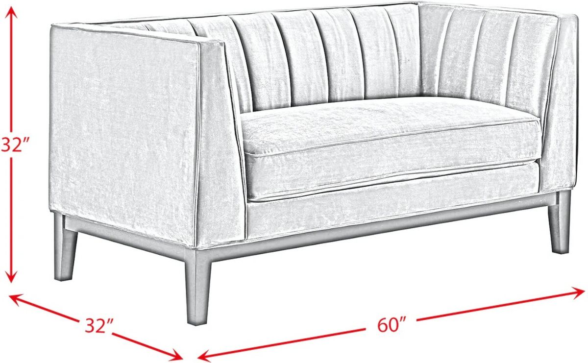 Elements International Calais Loveseat in Green image