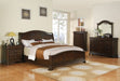 Cameron King Sleigh Bed (Low Footboard) in Dark Cherry - Jack’s Furniture and More (Laredo, TX)