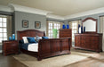 Cameron Queen Sleigh Bed in Dark Cherry - Jack’s Furniture and More (Laredo, TX)