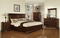 Canton Cherry Queen Panel Storage Bed in Dark Wood - Jack’s Furniture and More (Laredo, TX)