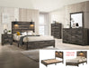 Crown Mark Furniture Carter King Platform Bed in Brown image